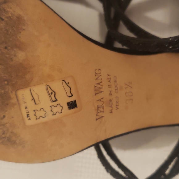 VERA WANG, Sandle Black Evening - Picture 9 of 12